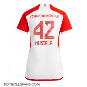 Bayern Munich Jamal Musiala #42 Replika Hemmatröja Damer 2023-24 Kortärmad